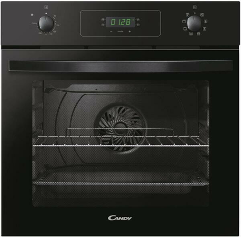 Aparate pentru gatit - Cuptor incorporabil Candy 65 L – ventilator asistat, curățare catalitică, 8 funcții, display digital, negru