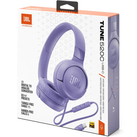 Căști on-ear JBL Tune 520C USB-C Purple [1]