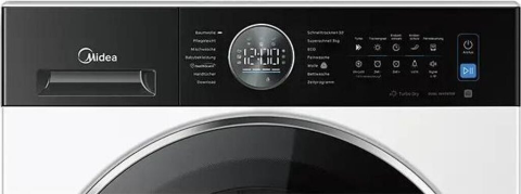 Uscator de rufe Midea MD210H100WBB, 10 kg, Pompa de caldura, Inverter, Auto-curatare condensator, WiFi, Clasa B, alb [1]