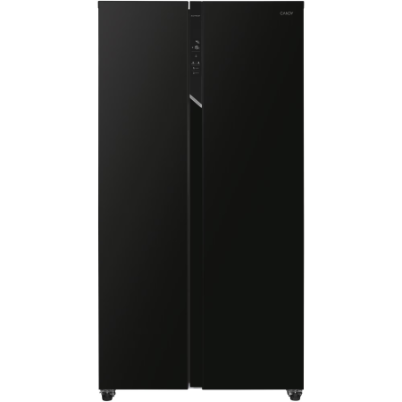 Frigidere cu 2 uși, independente - Side by Side Candy CHSBSO 6174B, No Frost, 532 l, Super Freezing, Sky LED, Afisaj digital, Clasa E, H 177 cm, Negru