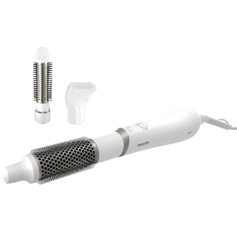 Uscătoare de păr - Perie cu Aer Cald Philips Seria 3000 BHA303/00, 800W, Ionic Care, Înveliș Ceramic cu Ulei de Argan, 3 Accesorii