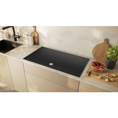 Plita incorporabila inductie Neff T69TTX4L0, 90 cm, FlexInduction, TwistPad, Home Connect, PowerBoost, 5 zone, rama inox, negru [2]