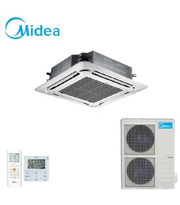 Climatizare și sisteme de încălzire - Aparat de aer conditionat tip caseta Midea 48000 BTU MCD1-48HRFNX(GA) / T-MBQ4-04AWD / MOX630U-48HFN8-R(GA), Inverter, 360° Air Flow