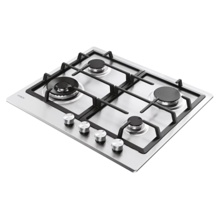 Plita incorporabila Candy CHG6BF4WTX, Gaz, 4 Arzatoare, Wok , Aprindere electrica, Siguranta arzatoare, 60 cm, Inox [2]