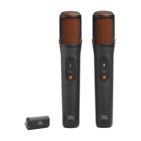 TV, Audio-Video si Foto - Set 2 microfoane wireless karaoke cu AI Vocal Removal, autonomie 10 ore, USB-C dongle, negru