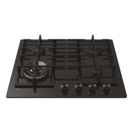 Plita incorporabila Candy CVFG6BF4PB, gaz, 4 zone de gatire, Negru [1]