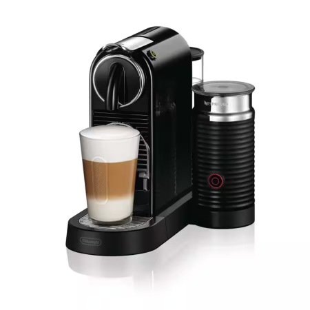 Espressor cu capsule - Espressor capsule De’Longhi Nespresso CitiZ EN267.BAE, cu Aeroccino, negru