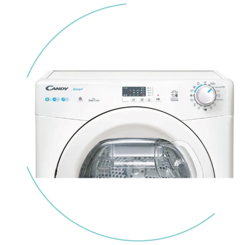 Uscător rufe 8 kg – pompă de căldură, senzori umiditate, Easy Case, alb [1]