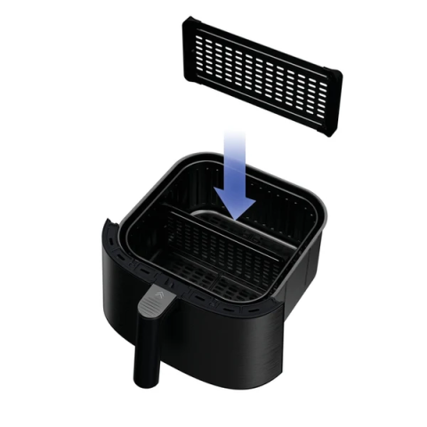 Friteuză cu aer cald 7 L – 2000 W, 9 programe, temperatură 40–200°C, display LED, negru [1]