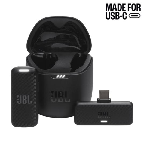 TV, Audio-Video si Foto - Microfon Wireless JBL Quantum Stream Wireless USB-C, 2.4GHz Low Latency, Noise Cancelling, 24 Ore Autonomie, Negru