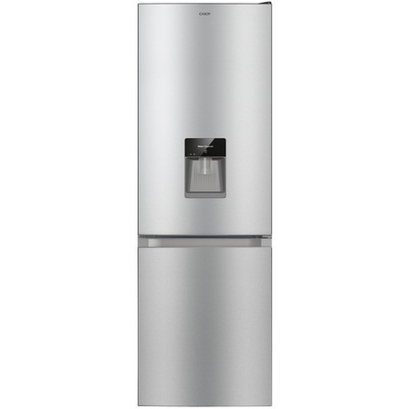 Aparate frigorifice - Frigider combină 250 L – dozator apă, congelator jos, 179 cm, inox