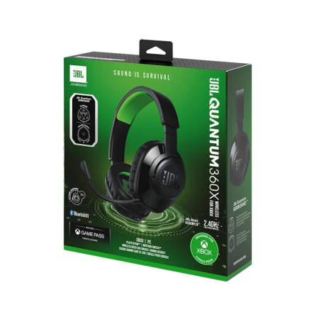 TV, Audio-Video si Foto - JBL Quantum 360X – căști gaming wireless pentru Xbox, negru-verde