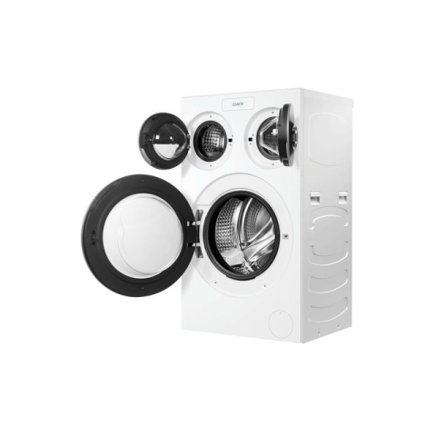 Mașini de spălat rufe si Uscatoare - Mașină de spălat rufe Candy 10+1+1 kg – 3 tamburi independenți, 1400 rpm, autodozare, Clasa A
