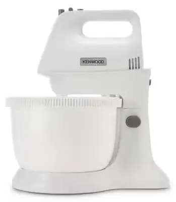 Mixere de mână - Mixer cu bol Kenwood Chefette Mini HMP32.A0WH, 320 W, bol inox 2.8 L, 5 viteze