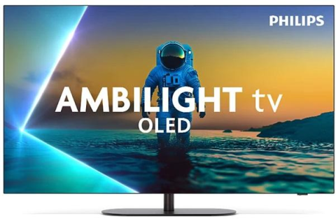 TV, Audio-Video si Foto - Televizor Philips 55OLED810/12, 55 inch (139 cm), OLED, 4K Ultra HD, Smart TV, Ambilight 3 laturi, Google TV