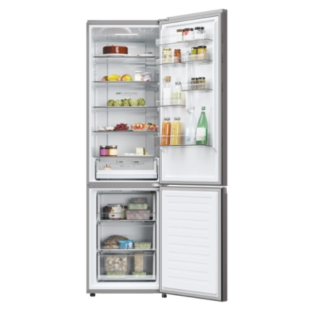 Haier EHD3PWDNPD206 – Combina frigorifică 2-uși, 406 L total, No Frost, inox închis (Dark Inox) [1]