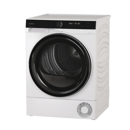 Uscator de rufe Candy ProDry700 BS H9N2B-S, Pompa de caldura, 9 kg, Clasa D,AI smart move,Senzor umiditate,programe rapide, dispozitiv pentru parfum, wifi,Alb+negru [1]