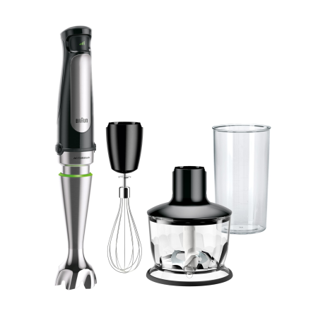 Blendere de masă - Blender vertical Braun MultiQuick 7 GS7077BK, 1000W, SmartSpeed, set accesorii