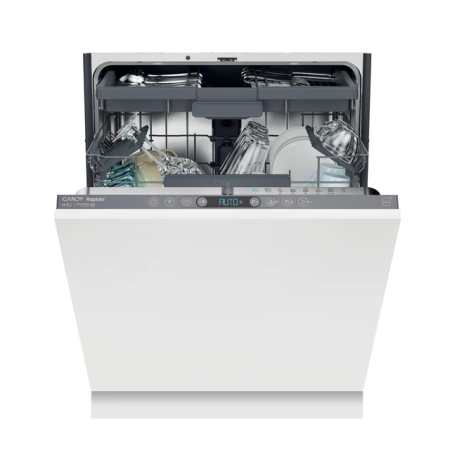 Masini de spalat vase incorporabile - Masina de spalat vase Candy Rapid'O CI 4C4F1A, total incorporabila, 14 seturi, 60 cm, 8 programe, clasa C, Wi-Fi, inverter