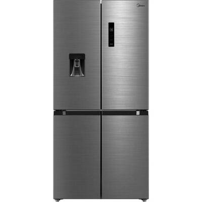 Aparate frigorifice - Combina frigorifica Midea MDRM632FGD46W, 470 L, No Frost, Inverter, WiFi, dozator apa, 177 cm, inox