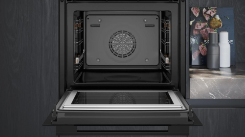 Cuptor incorporabil Siemens iQ700 HM736GAB1, 67 L, Microunde, TFT Touch, Home Connect, cookControl Pro, Negru/Inox [1]