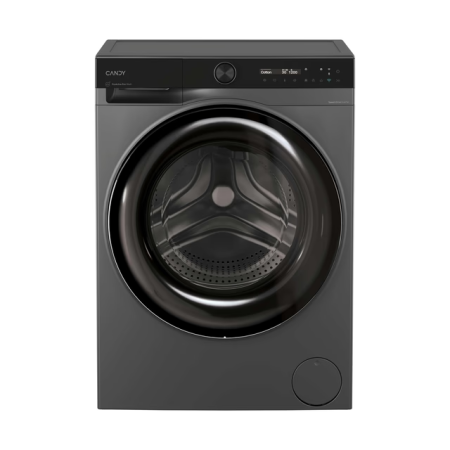 Masini de spalat rufe - Masina de spalat rufe Candy Slim BS 48SB6G-S, clasa A-10%, 8 kg, 1400 rpm,Motor Inverter,Steam,LCD touch display, Soft Drum, Dual Spray,Programe rapide de spalare, Wifi, Antracit