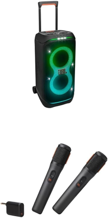 Aparate pentru mic dejun - JBL PartyBox Stage 320 SWEP boxă party portabilă Bluetooth 320W RMS cu microfon wireless, lumini LED, IPX4, autonomie mare