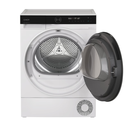 Uscator de rufe Candy ProDry700 BS H9N2B-S, Pompa de caldura, 9 kg, Clasa D,AI smart move,Senzor umiditate,programe rapide, dispozitiv pentru parfum, wifi,Alb+negru [2]