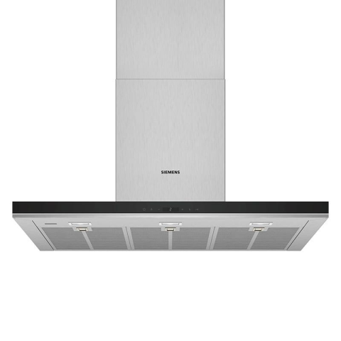 Aparate pentru gatit - Hotă decorativă Siemens iQ700 LC91BUR50, 90 cm, 965 m³/h, Home Connect, iQDrive, TouchControl, Inox