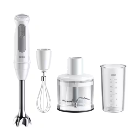 Blendere Personale - Blender vertical Braun MultiQuick 5 HB501AI-MQ50236MWH, 1000W, set accesorii