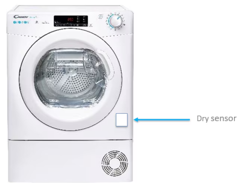 Mașini de spălat rufe si Uscatoare - Uscător rufe Candy 10 kg – condensare, 16 programe, senzor umiditate, display digital, alb