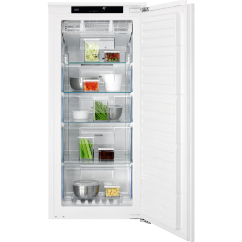Congelatoare incorporabile - Congelator incorporabil AEG TAB7N12EF, 122 L, NoFrost, FrostMatic, 122 cm, alb