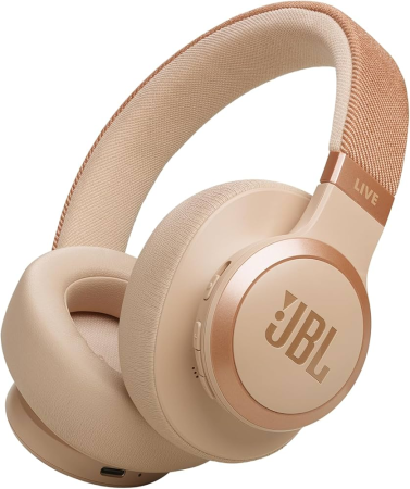 TV, Audio-Video si Foto - Căști wireless over-ear JBL Live 770NC Sandstone