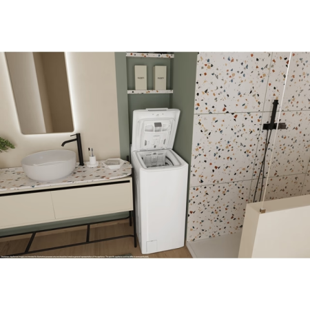 Masina de spalat rufe cu incarcare verticala Candy TCA273D3-S, 7 kg, 1200 RPM, Clasa C, display 3D,Wifi, Alb [3]