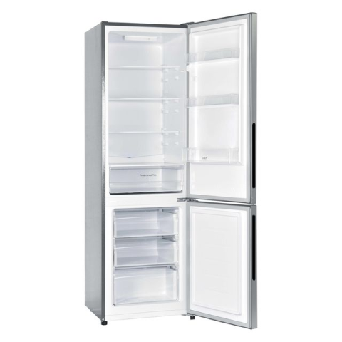 Frigider combină 260 L – Low Frost, congelator jos, 176 cm, inox [1]