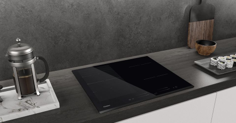 Plită cu inducție Haier 60 cm – 4 zone, control touch slider, funcție Booster, negru [1]