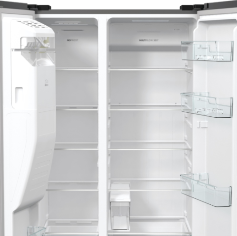Frigider side by side Gorenje NRR9185ESXL, 566 L, NoFrost, inverter, dozator apă și gheață, inox [1]