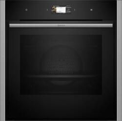 Cuptoare incorporabile - Cuptor incorporabil Neff B64CS71N0, 60 cm, 71 L, Slide&Hide, Pirolitic, Home Connect, TFT Full Touch, inox/negru