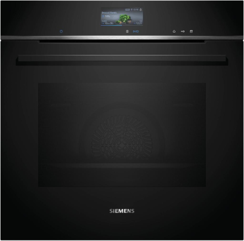 Aparate pentru gatit - Cuptor incorporabil Siemens iQ700 HS736G3B1, 71 L, FullSteam, TFT Touch, Home Connect, cookControl Pro, Negru/Inox