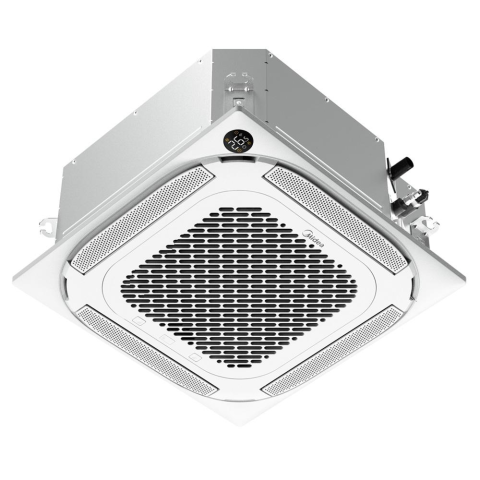 Climatizare și sisteme de încălzire - Aparat de aer conditionat tip caseta Midea 18000 BTU MCA4U-18HRFNX(GA) / T-MBQ4-03AWD / MOX330U-18HFN8-Q(GA), Inverter, 360° Air Flow
