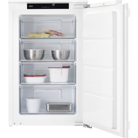 Congelatoare incorporabile - Congelator incorporabil AEG TAB6L88EF, 98 L, LowFrost, FrostMatic, 88 cm, alb