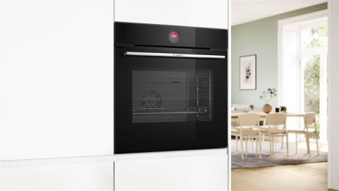 Cuptor incorporabil Bosch HBG7341B1, 60 cm, 71 L, TFT touch, Air Fry, Home Connect, EcoClean, negru [1]