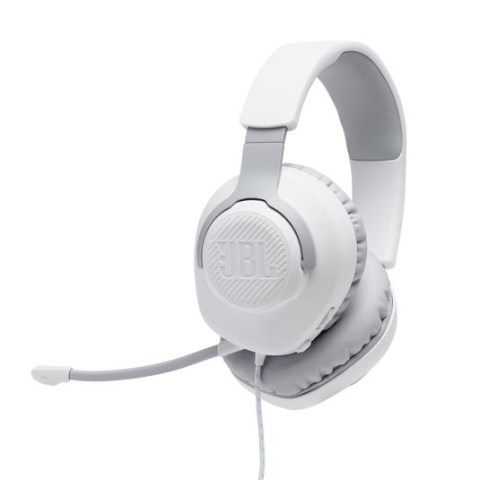 Căști gaming cu fir, JBL QuantumSOUND Signature, microfon detașabil, PC și console, alb [1]