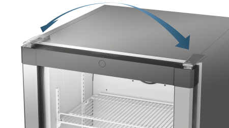 Congelator profesional compact cu ușă din sticlă – GGU 1400 001 [1]