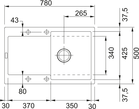 Chiuveta Fragranite MRG 611-78 Bianco [1]