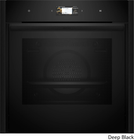 Cuptoare incorporabile - Cuptor incorporabil NEFF B69CY7MY0, 71L, Slide&Hide, TFT Full Touch 6.8”, Flex Design, Home Connect WiFi, curatare pirolitica, antracit