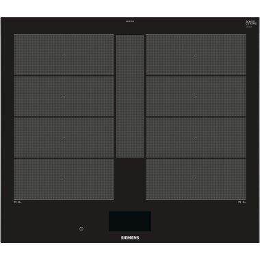 Aparate pentru gatit - Plită incorporabilă cu inducție Siemens iQ700 EX675JYW1E, 60 cm, flexInduction Plus, Home Connect, touchSlider, Negru