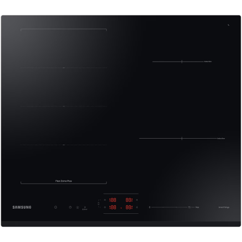 Aparate pentru gatit - Plită cu inducție 60 cm – 4 zone, Flex Zone Plus, Wi-Fi SmartThings Cooking, Touch Slider – negru