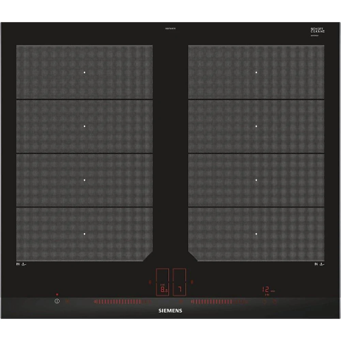 Plita incorporabila cu inductie Siemens EX675JYW1E iQ700, 60 cm, flexInduction Plus, TFT touch display, Home Connect, negru [1]