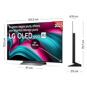 TV, Audio-Video si Foto - Televizor OLED55C54LA, 55 inch, 4K Ultra HD, OLED evo, Smart TV, 144Hz, HDR, negru